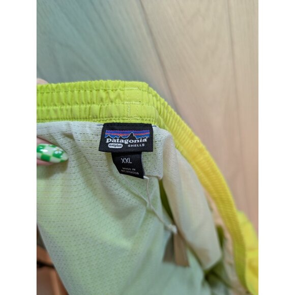 Patagonia Shorts Men's Phosphorus Green Baggies 5" Lined Quick Dry NWT XXL - Picture 8 of 8